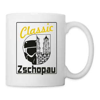 Classic Enduro Vintage Zschopau MZ Erzgebirge - Tasse - Weiß - Rechts