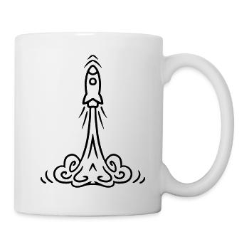 Rocket launch rocket launch - rocket gift idea - Mug - white - Right