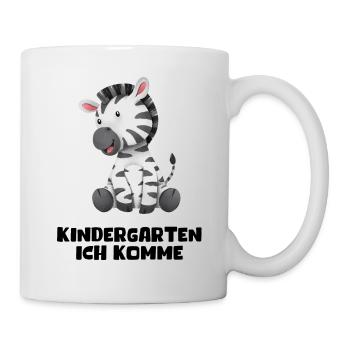 Kindergarten Ich Komme Zebra Kita Geschenk Kiga - Tasse - Weiß - Rechts