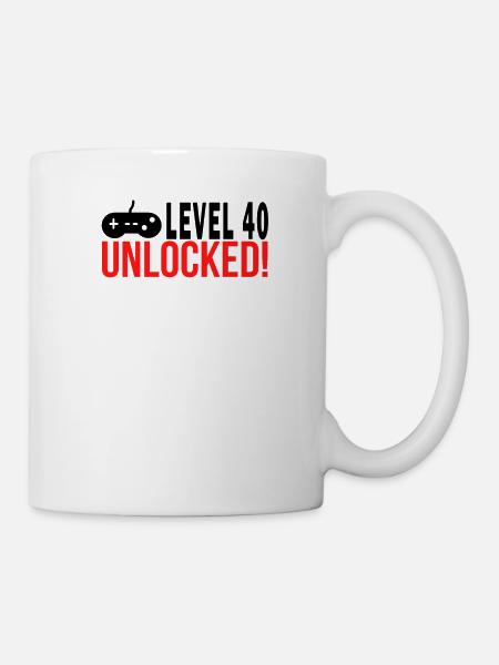 level 40 - Mug blanc - blanc