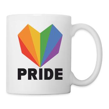LGBT Gay Rainbow pour les amis et la communauté - Mug blanc - blanc - Droite