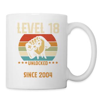 Level 18 Year Unlocked Gaming Birthday Gift - Mug - white - Right