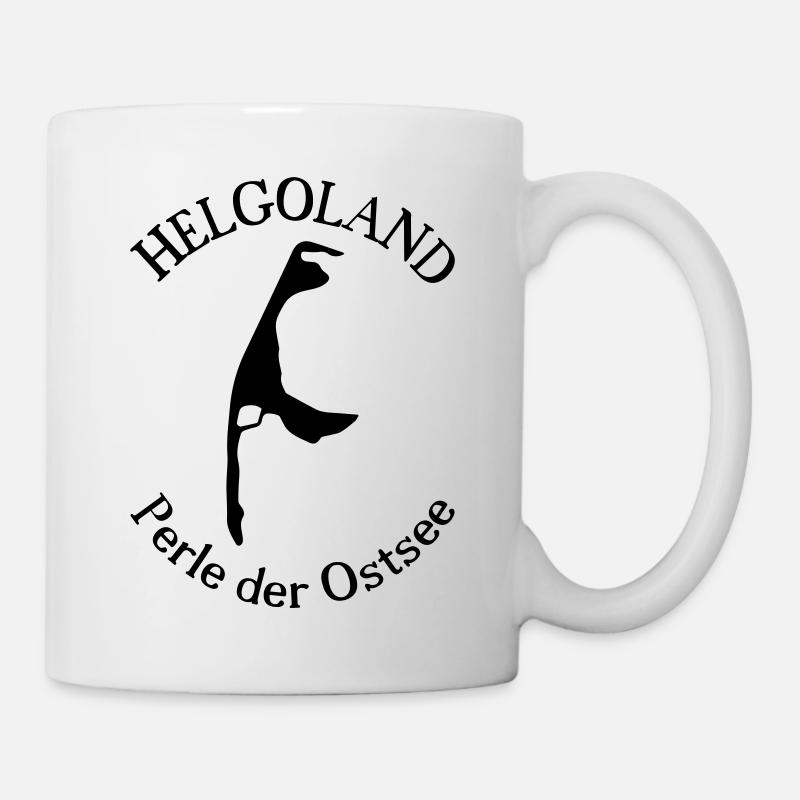 Helgoland oder Sylt - Perle der Ostsee - Tasse - Weiß