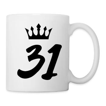 31 Couronne numérique - Mug blanc - blanc - Droite