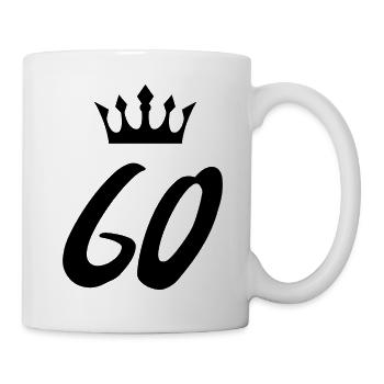 60 Number crown - Mug - white - Right