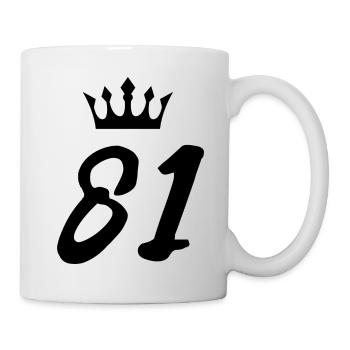 81 Number crown - Mug - white - Right