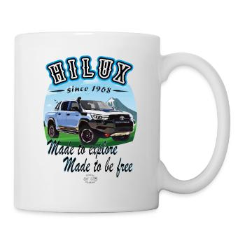Hilux Erkunden - Tasse - Weiß - Rechts