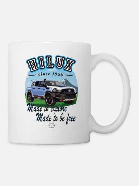 Hilux Erkunden - Tasse - Weiß