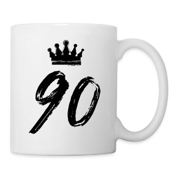 90 Number crown - Mug - white - Right