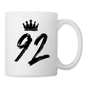 92 Number crown - Mug - white - Right