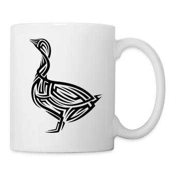 Gans Tribal Tattoo - Tasse - Weiß - Rechts