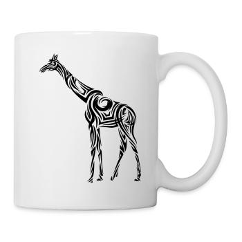 Giraffe Tribal Tattoo - Tasse - Weiß - Rechts