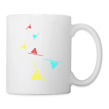 Billard symbol icon - Tasse - Weiß - Rechts