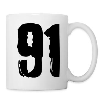 91 number jersey - Mug - white - Right