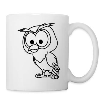 Owl Comic Animal - Mug - white - Right