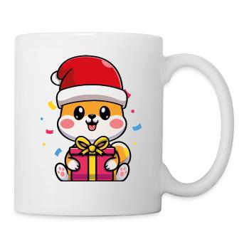Cadeau de chien de Noël Joie - Mug blanc - blanc - Droite