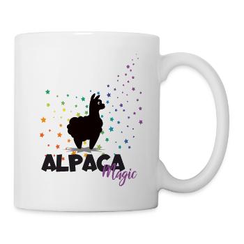 Alpaga Magic Alpaga Rainbow Stars Alpaga - Mug blanc - blanc - Droite