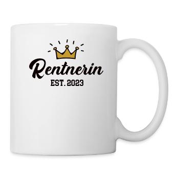 Rentnerin 2023 Rentenbeginn Rente 23 Ruhestand - Tasse - Weiß - Rechts