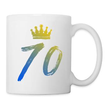 70 Number Crown - Mug - white - Right