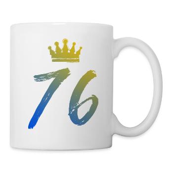 76 Couronne numérique - Mug blanc - blanc - Droite