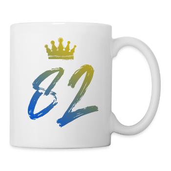 82 Number crown - Mug - white - Right