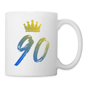 90 Number crown - Mug - white - Right