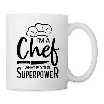 Chef Chef Chef Cuisine Drôle de dicton - Mug blanc - blanc - Droite