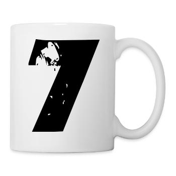 7 Zahl - Tasse - Weiß - Rechts