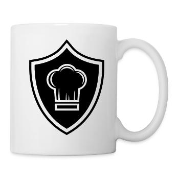 Armoiries du chapeau de chef Koch - Mug blanc - blanc - Droite