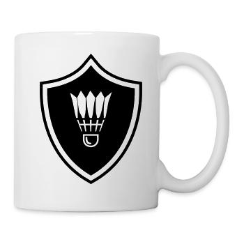 Armoiries du badminton - Mug blanc - blanc - Droite