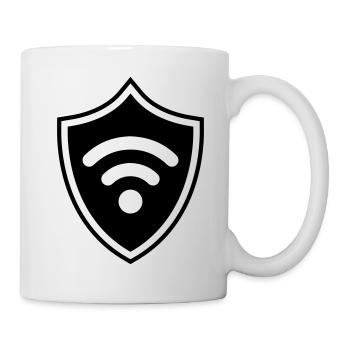 Wlan Internet Wappen - Tasse - Weiß - Rechts