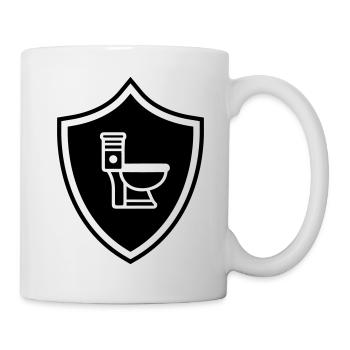 WC Toilet Coat of Arms - Mug - white - Right