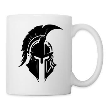 Gladiator Spartaner Helm Sparta - Tasse - Weiß - Rechts