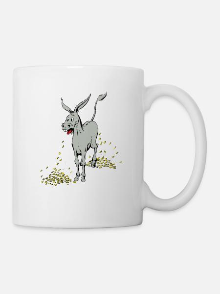 Goldesel - Tasse - Weiß