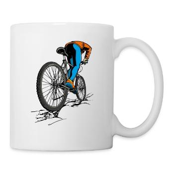 Mountain bikers - Mug - white - Right