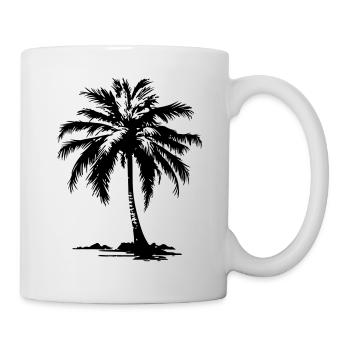 Symbole de Palm Island - Mug blanc - blanc - Droite