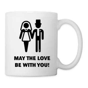 Que l’amour soit avec vous ! (Mariage / Mariage / B) - Mug blanc - blanc - Droite