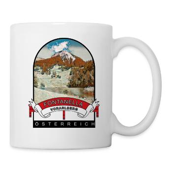 Vorarlberg Fontanella Österreich Souvenir - Tasse - Weiß - Rechts