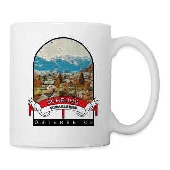 Vorarlberg Schruns Österreich Souvenir - Tasse - Weiß - Rechts