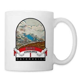 Vorarlberg Bürs Österreich Souvenir - Tasse - Weiß - Rechts