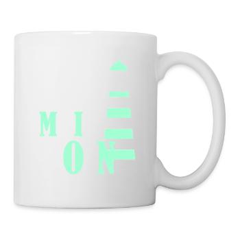 Leuchturm moin türkis - Tasse - Weiß - Rechts