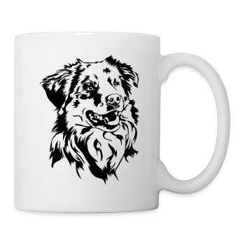 Australian Shepherd Aussie Portrait Dogs Wilsigns - Mug - white - Right