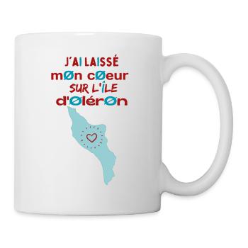 J'ai laissé mon cœur à l'île d'Oléron 2 - Mug blanc - blanc - Droite