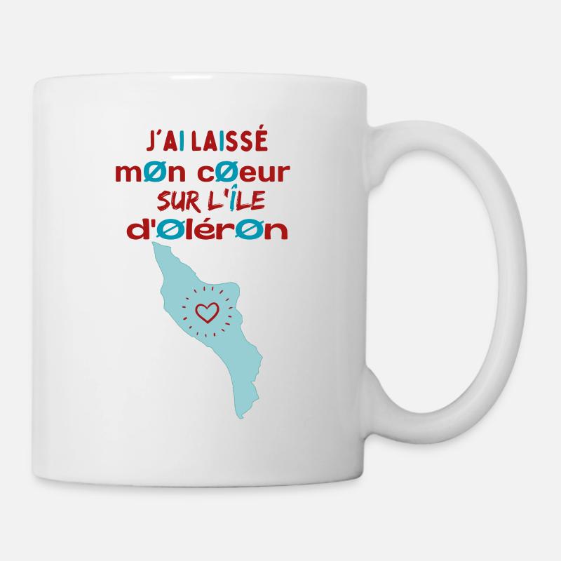 J'ai laissé mon cœur à l'île d'Oléron 2 - Mug blanc - blanc