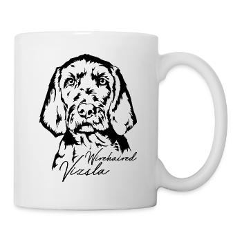 Portrait Vizsla Portrait Chien Chiens Wilsigns - Mug blanc - blanc - Droite