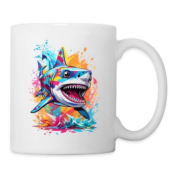 Requin - Mug blanc - blanc - Droite