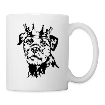 Border Terrier Crown Dogs Dog Wilsigns - Mug blanc - blanc - Droite