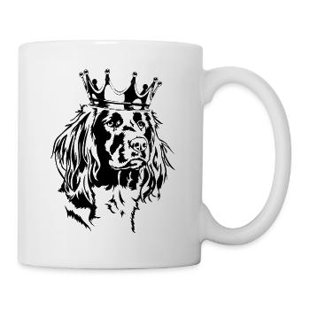 Kleiner Münsterländer Krone Chiens Chiens Wilsigns - Mug blanc - blanc - Droite