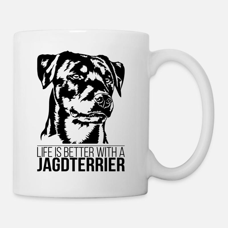 La vita di Jagdterrier è migliore Cani Cane Wilsigns - Tazza - bianco