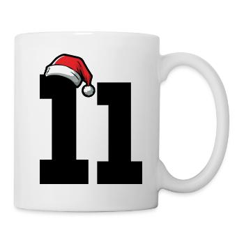 11 Numéro Noël - Mug blanc - blanc - Droite